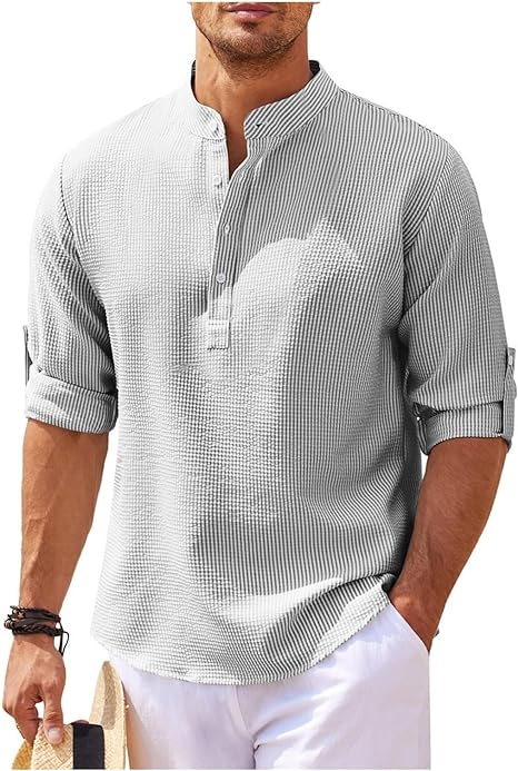 Casual Baumwolle Shirt mit relaxed fit für Herren