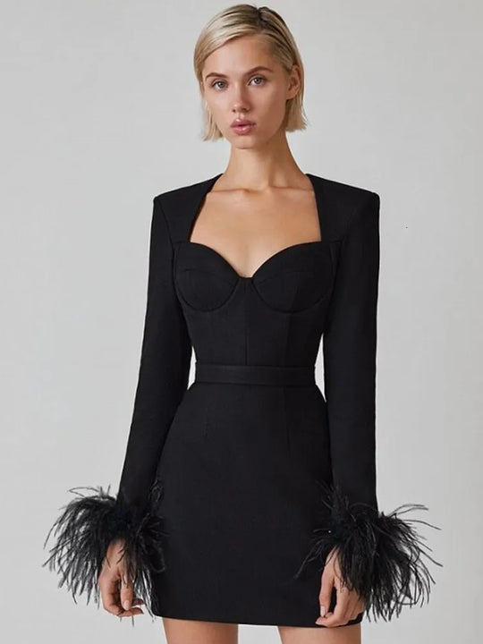 Charissa | Geflügeltes Minikleid für Damen
