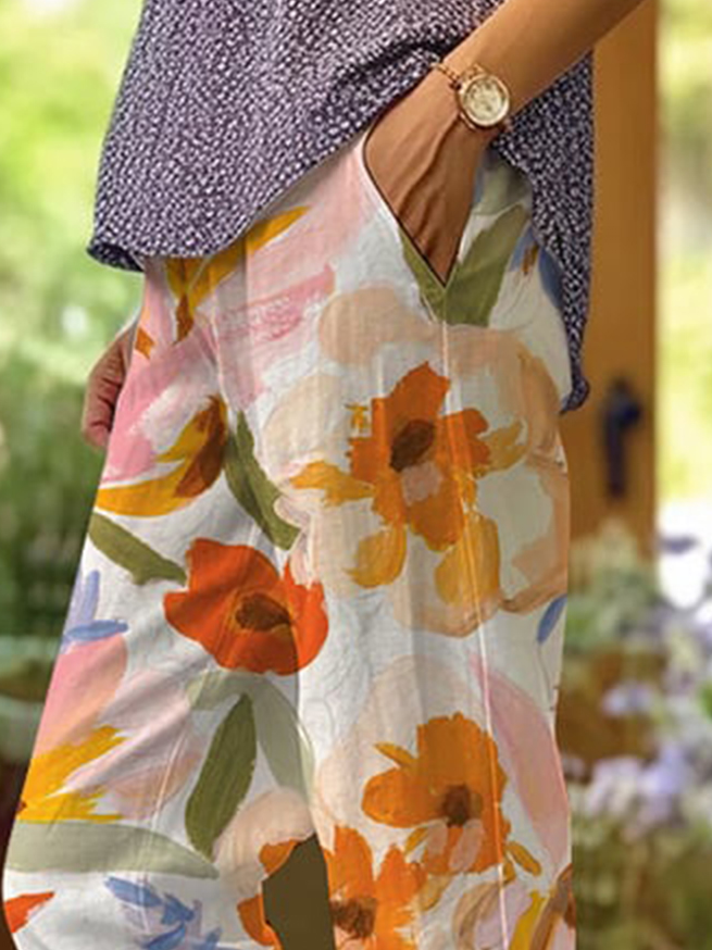Cheyenne | Hose mit Blumenmuster für Damen