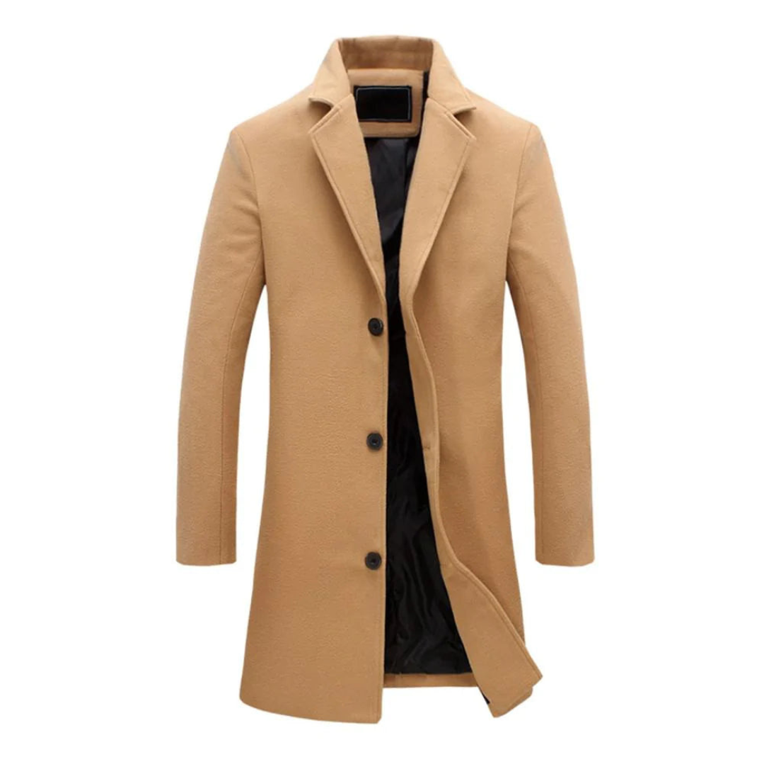 Christo | Langer modischer Trenchcoat für Herren