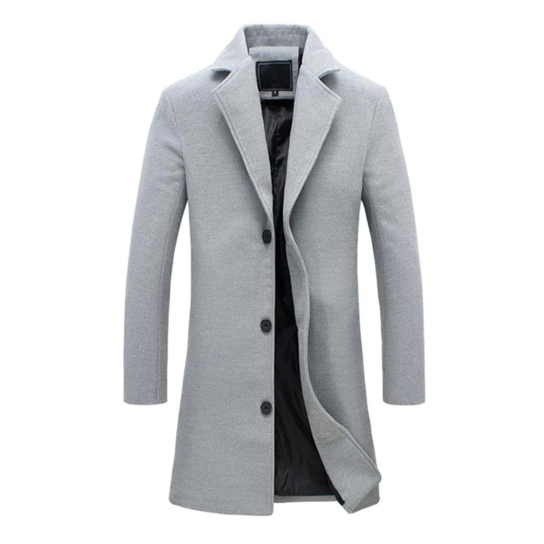 Christo | Langer modischer Trenchcoat für Herren