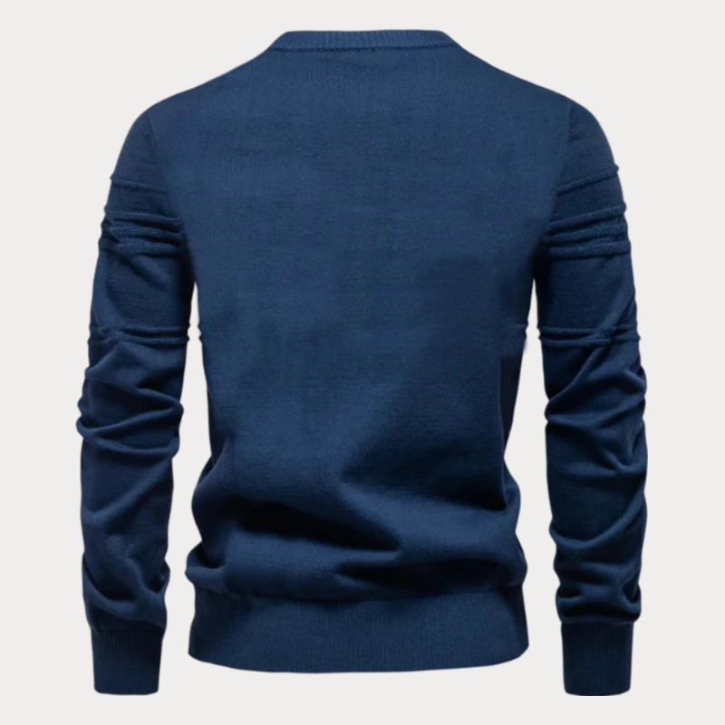 Christwin | Gemusterter Rundhals-Pullover für Herren