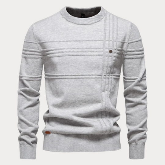 Christwin | Gemusterter Rundhals-Pullover für Herren