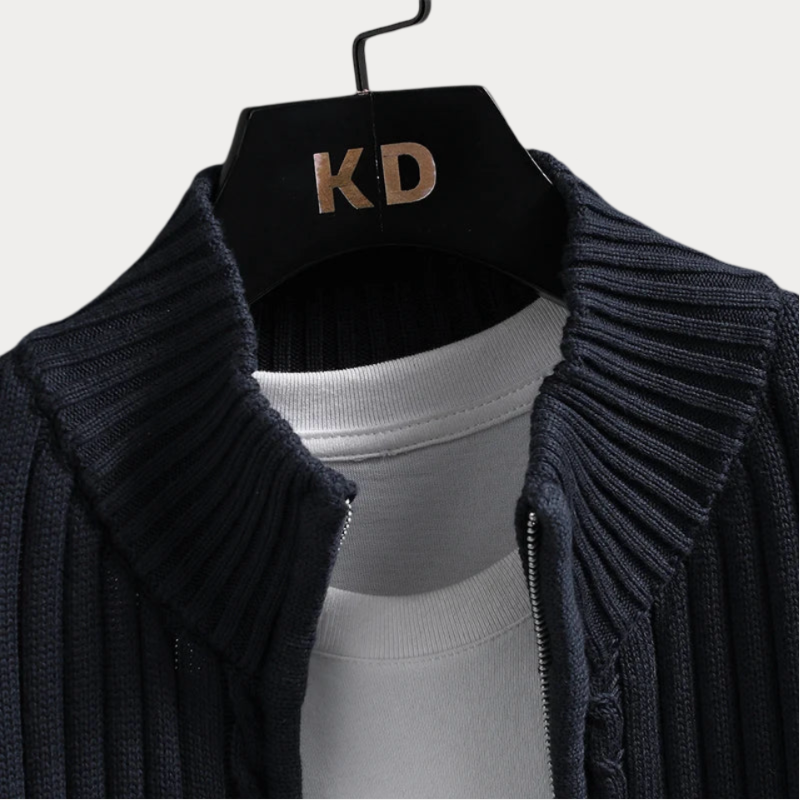 Clemencio | Schlichter Strick-Cardigan für Herren