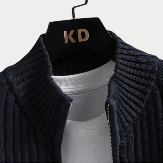 Clemencio | Schlichter Strick-Cardigan für Herren