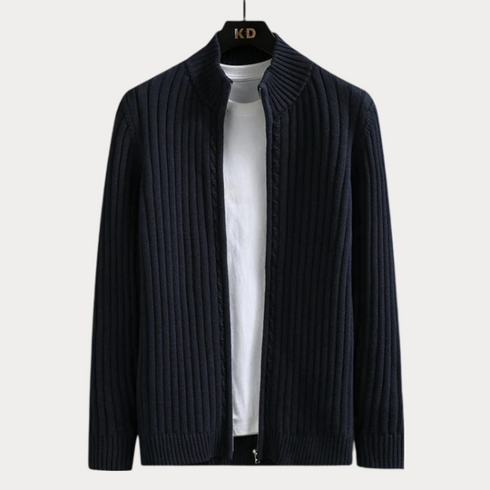 Clemencio | Schlichter Strick-Cardigan für Herren