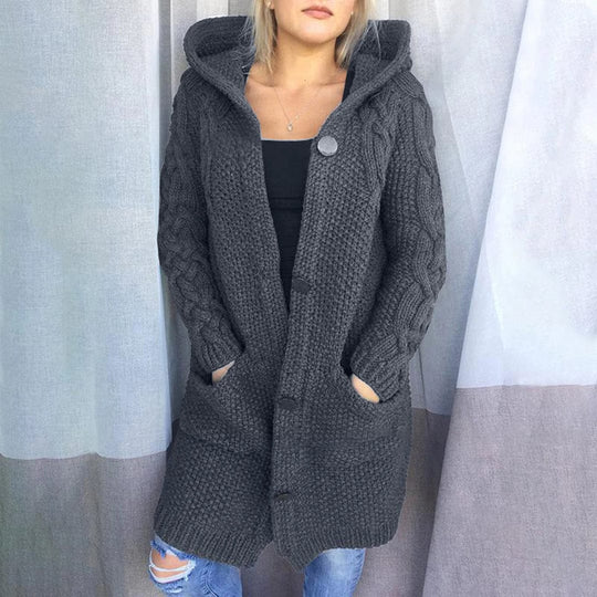 Constanze | Lässiger Strickmantel für Damen