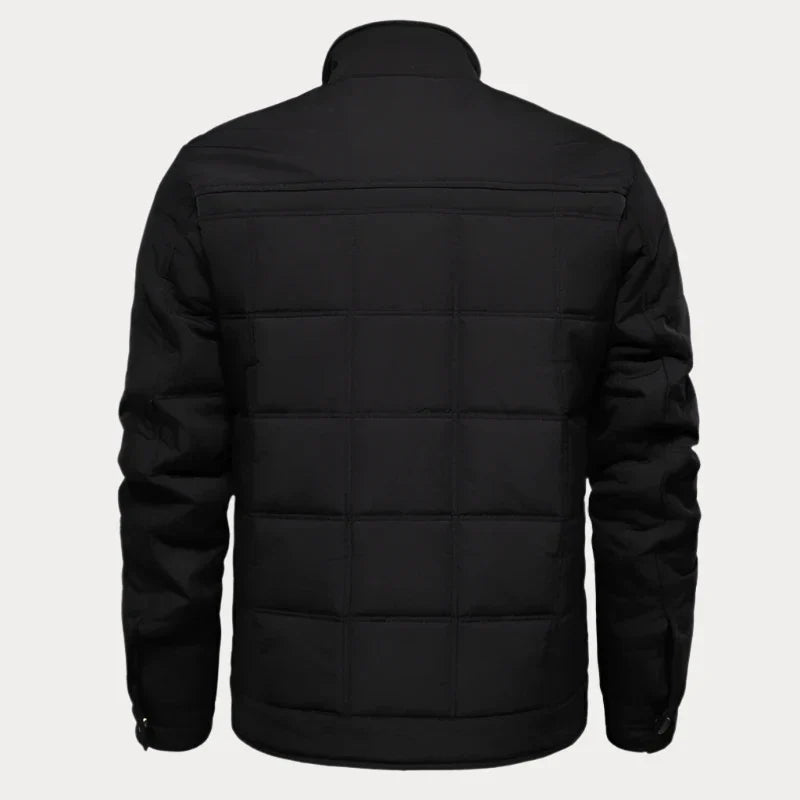 Crispin | Elegante Geknöpfte Quilted Jacke für Herren