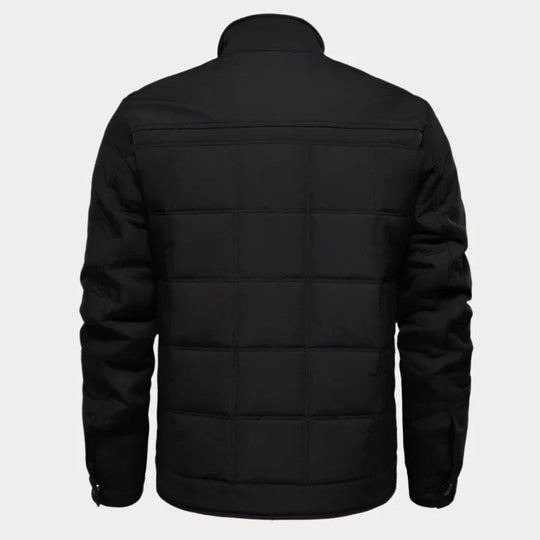 Crispin | Elegante Geknöpfte Quilted Jacke für Herren