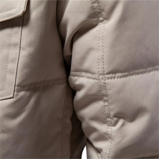 Crispin | Elegante Geknöpfte Quilted Jacke für Herren