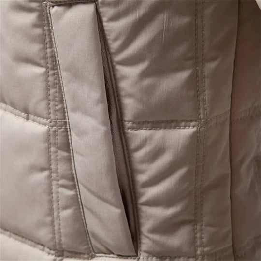 Crispin | Elegante Geknöpfte Quilted Jacke für Herren