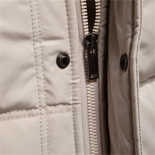 Crispin | Elegante Geknöpfte Quilted Jacke für Herren