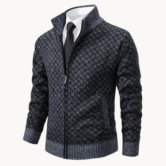 Cyrill | Reißverschluss Stehkragen-Cardigan für Herren