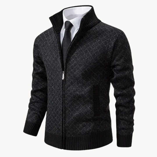 Cyrill | Reißverschluss Stehkragen-Cardigan für Herren