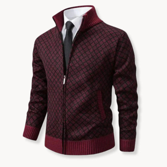 Cyrill | Reißverschluss Stehkragen-Cardigan für Herren