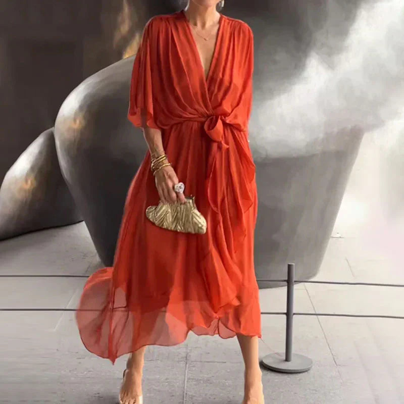 Variant image for Damen Chiffon Midi Kleid für Abendveranstaltungen und Sommer-41
