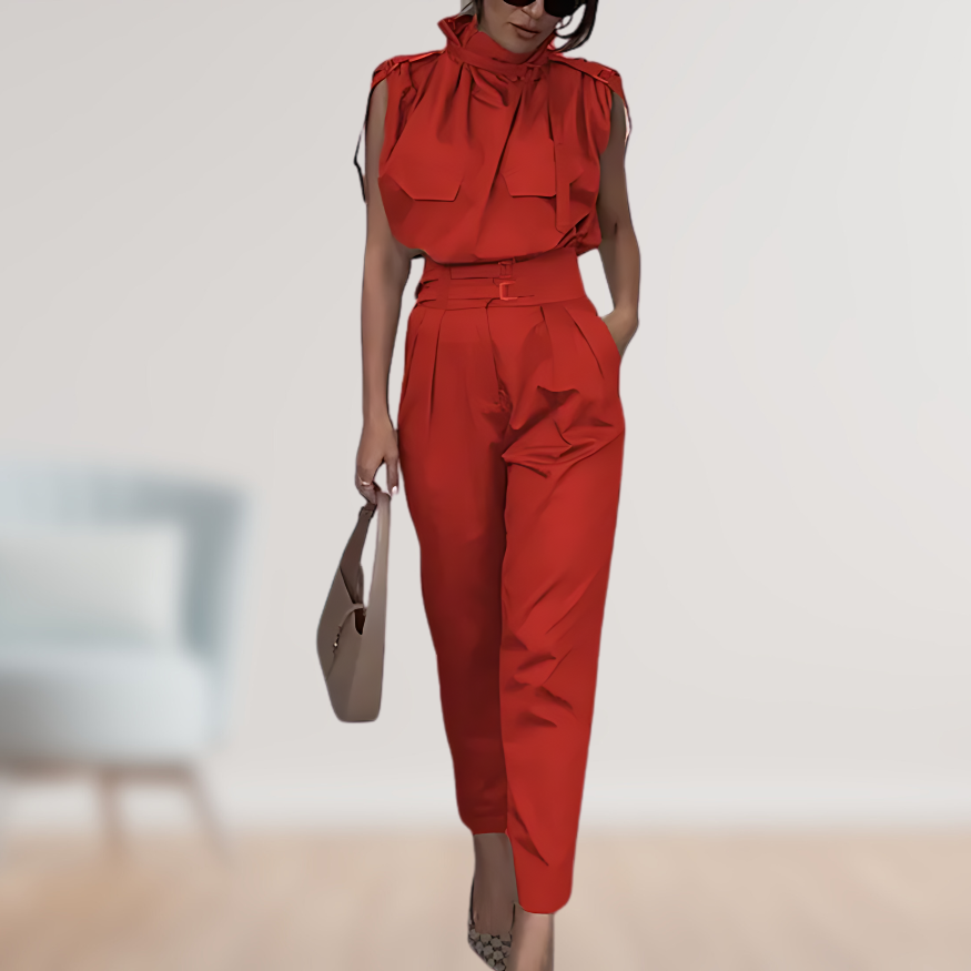 Variant image for Damen Jumpsuit Baumwolle Ärmellos Elegant für Hochzeit-31
