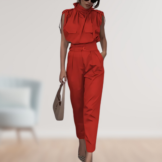 Variant image for Damen Jumpsuit Baumwolle Ärmellos Elegant für Hochzeit-31