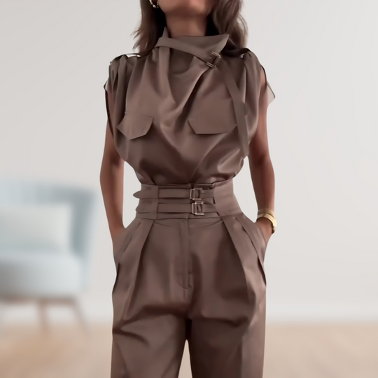 Variant image for Damen Jumpsuit Baumwolle Ärmellos Elegant für Hochzeit-36