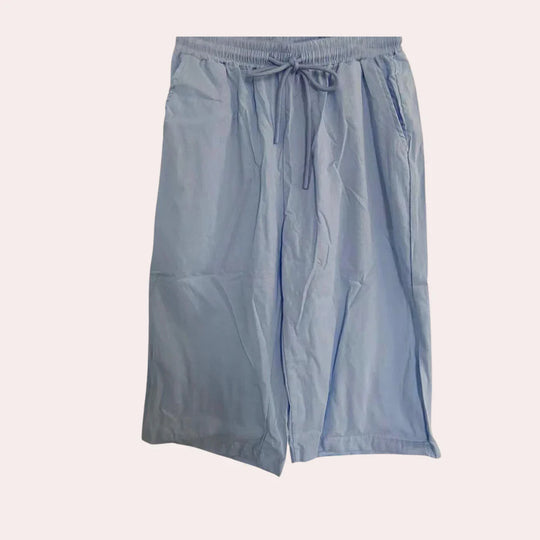Damen Leinen Sommer Shorts Kurz Atmungsaktiv und Bequem