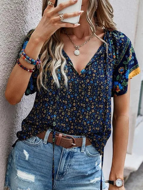 Damen Oberteil Damen-Oberteil Kurzarm Shirt Sommer