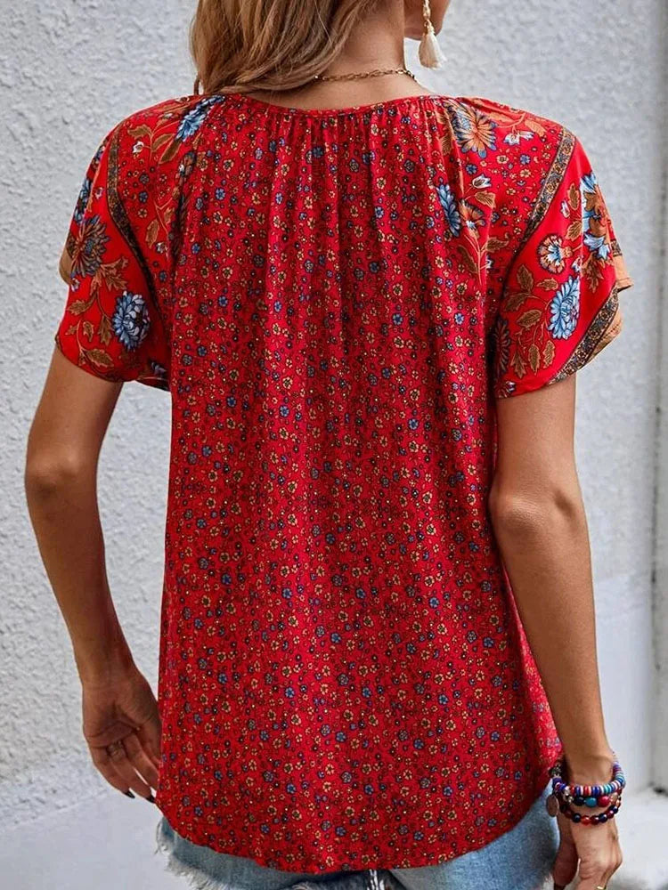 Damen Oberteil Damen-Oberteil Kurzarm Shirt Sommer