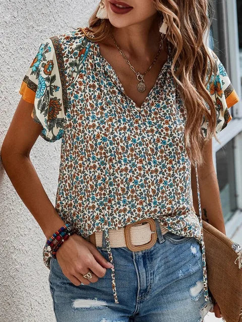 Damen Oberteil Damen-Oberteil Kurzarm Shirt Sommer