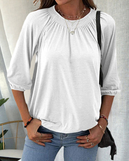 Damen-Oberteil Kurzarm Shirt Sommer