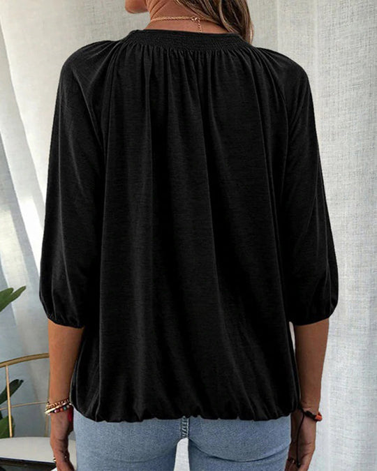 Damen-Oberteil Kurzarm Shirt Sommer