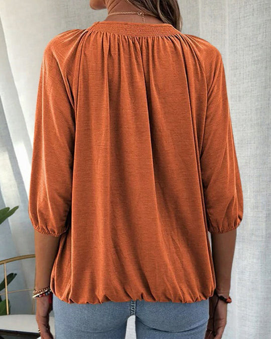 Damen-Oberteil Kurzarm Shirt Sommer