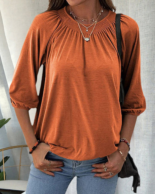 Damen-Oberteil Kurzarm Shirt Sommer