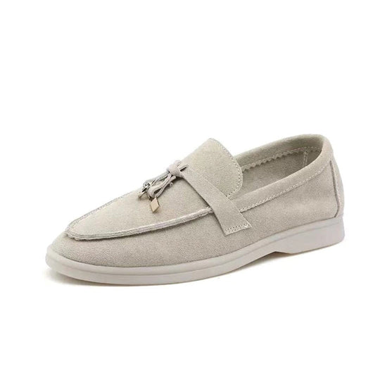 Damen PU-Leder Loafers mit Eleganten Details