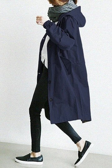 Variant image for Damen Trenchcoat Leichtes Material mit Kapuze-41