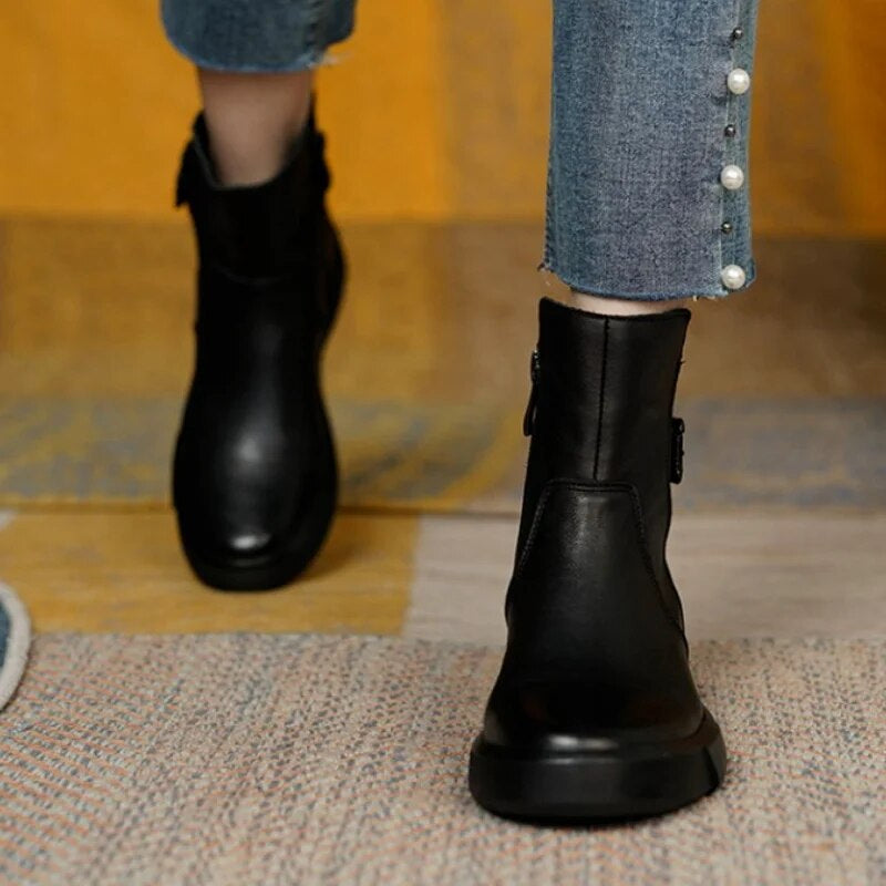 Damen Knöchel Stiefel Vintage für Frauen