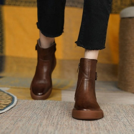 Damen Knöchel Stiefel Vintage für Frauen