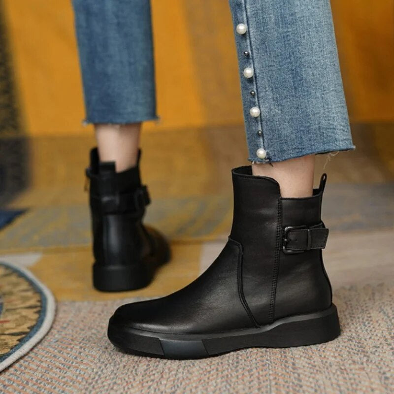 Damen Knöchel Stiefel Vintage für Frauen