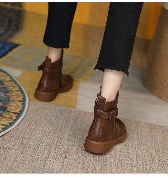 Damen Knöchel Stiefel Vintage für Frauen