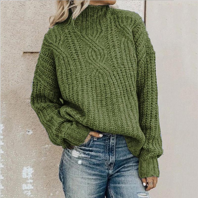 Damenpullover mit Stehkragen für Frauen