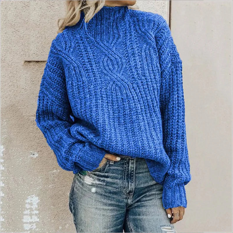 Damenpullover mit Stehkragen für Frauen