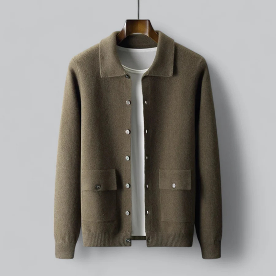 Daunen Strickjacke mit Knopf für Herren