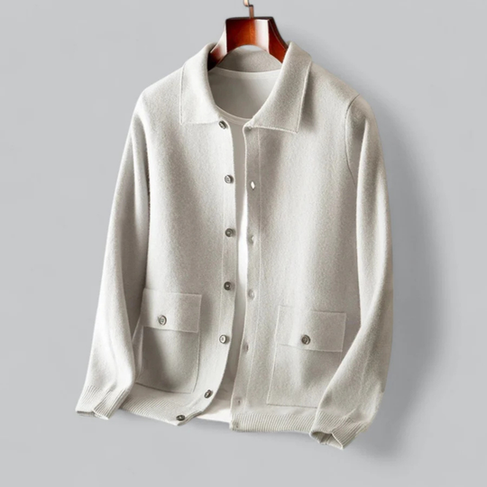 Daunen Strickjacke mit Knopf für Herren