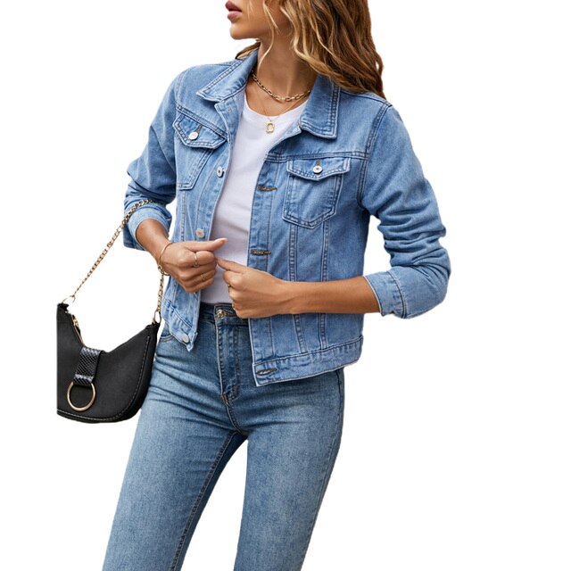 Denim Jacke Casual für Damen