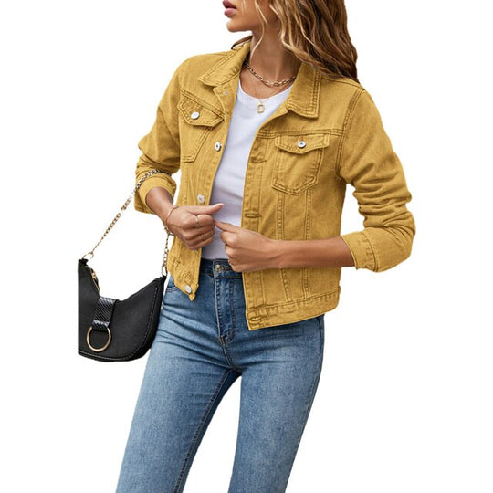 Denim Jacke Casual für Damen