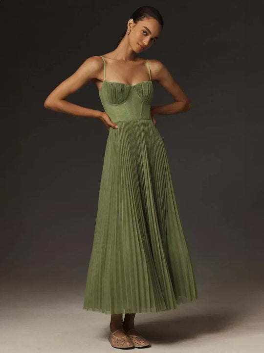 Elegantes Damenkleid mit schmalen Trägern für Damen