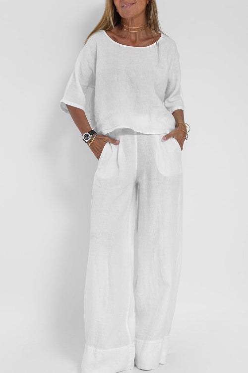 Elegantes Zweiteiliges Set mit Hoher Taille für Damen
