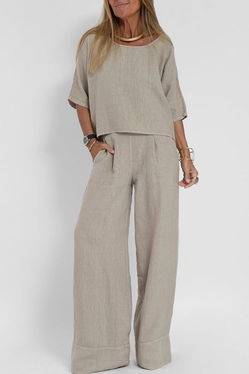 Elegantes Zweiteiliges Set mit Hoher Taille für Damen