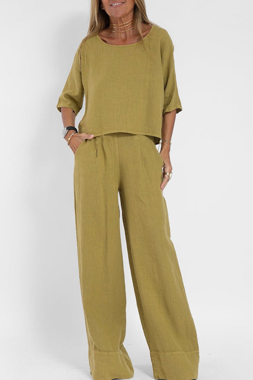 Elegantes Zweiteiliges Set mit Hoher Taille für Damen