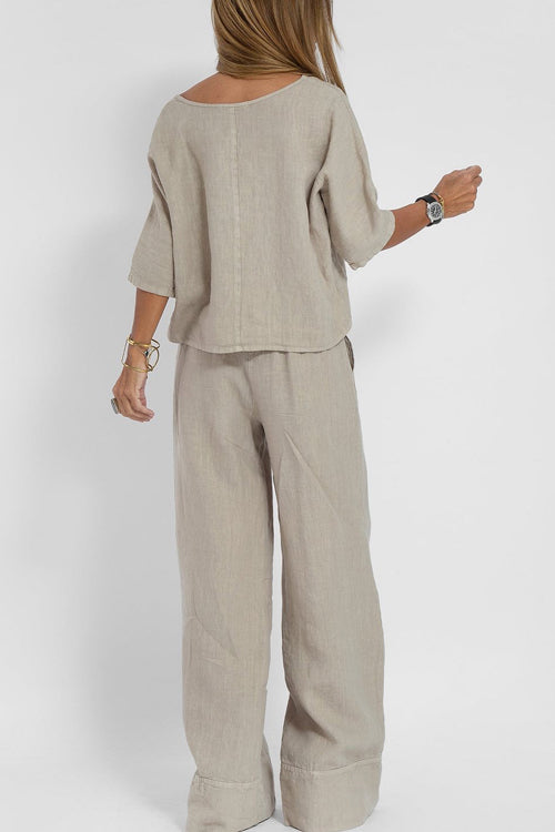 Elegantes Zweiteiliges Set mit Hoher Taille für Damen