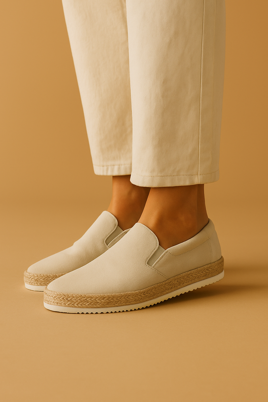 Espadrille Slipper PU-Leder für Herren
