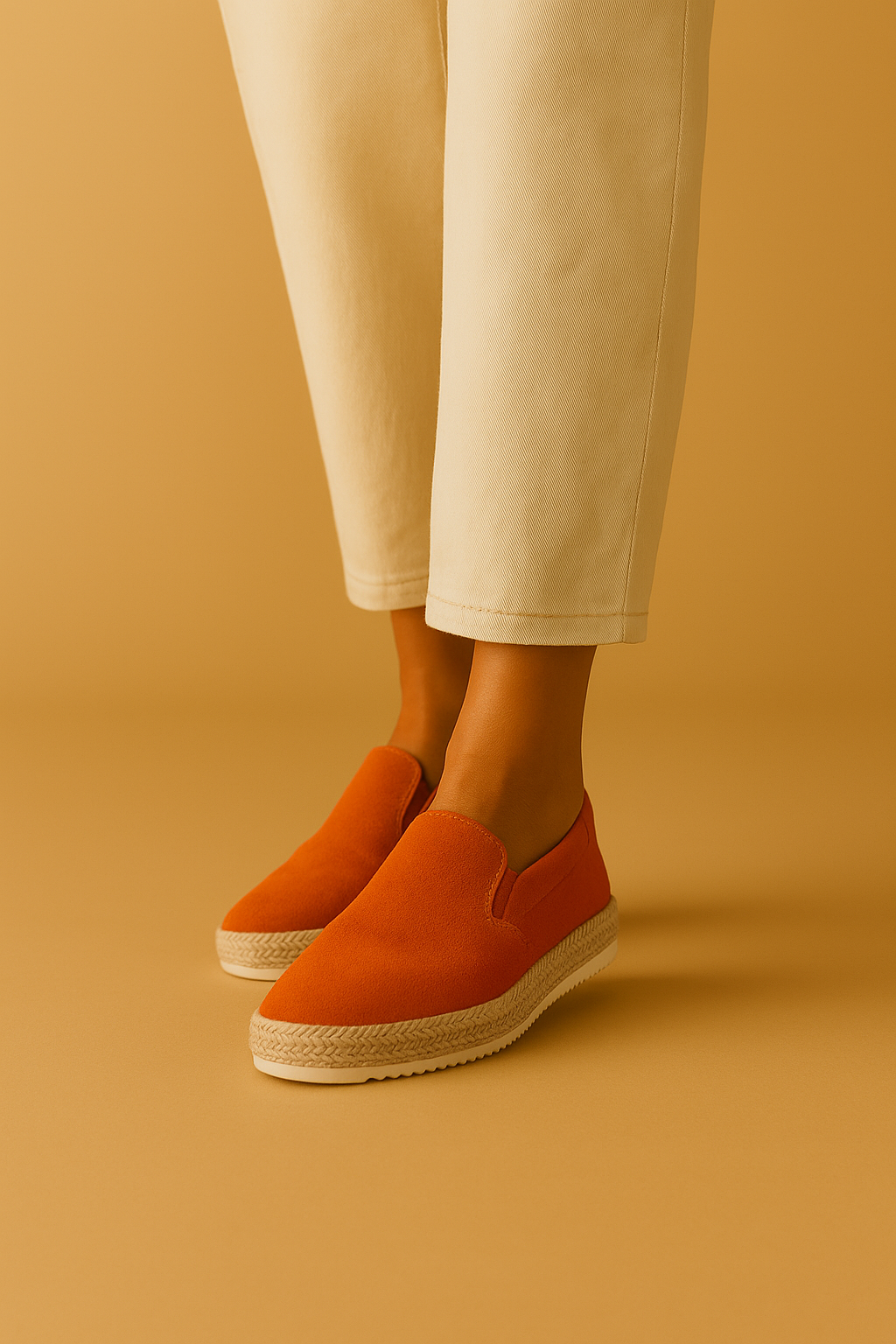 Espadrille Slipper PU-Leder für Herren